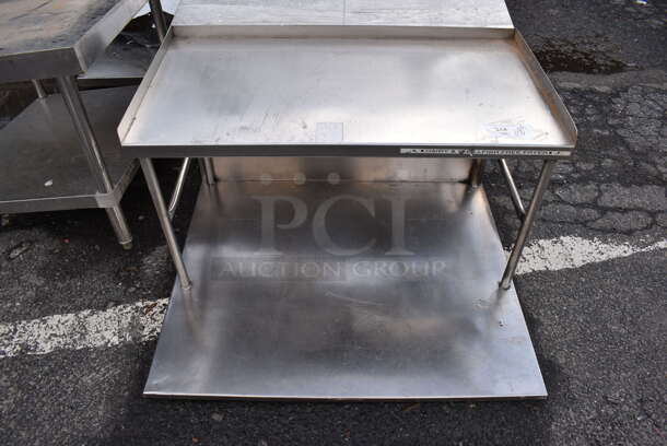 Stainless Steel Tabletop w/ Over Shelf. 38x32x22.5