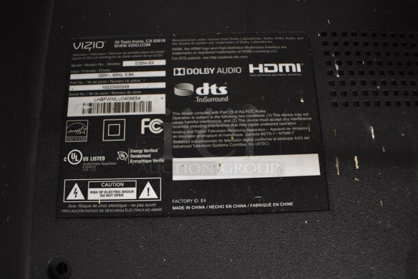 Vizio D32hn-E4 32" Television. Buyer Must Pick Up - We Will Not Ship This Item.  - Image 4 of 5