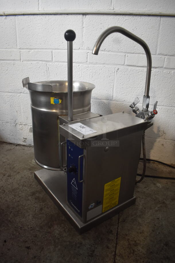 Cleveland KET-3-T Commercial Stainless Steel Gallon Tilting Steam Jacketed Electric Tabletop Kettle. 208-240V/1 Phase - Image 3 of 5