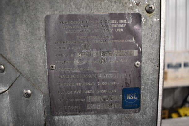 2 Turbochef NGC Stainless Steel Commercial Electric Powered Rapid Cook Ovens w/ Stainless Steel Commercial Equipment Stand on Commercial Casters. 208/240 Volts, 1 Phase. 30x30x55. 2 Times Your Bid! - Image 9 of 12