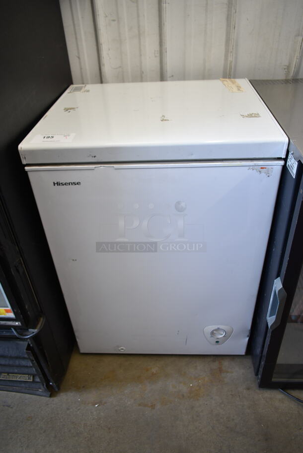 Hisense WFC050M6XWD Metal Chest Freezer w/ Hinge Lid. 115 Volts, 1 Phase. Tested and Working! - Image 1 of 3