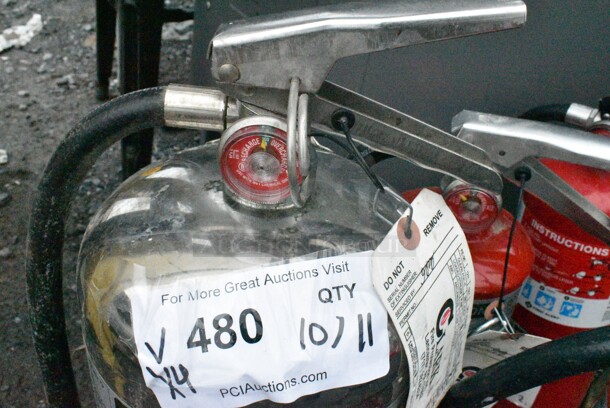 4 Various Fire Extinguishers Including 1 Wet Chemical and 3 Dry. 4 Times Your Bid! Buyer Must Pick Up - We Will Not Ship This Item. - Image 3 of 12