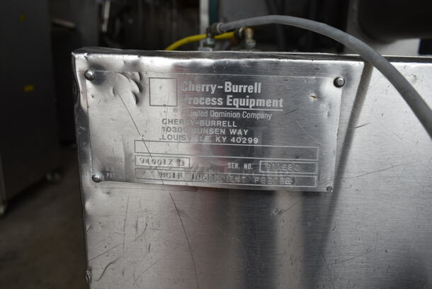 Cherry-Burrell 94001Z D Stainless Steel Commercial Floor Style HCIF Ingredient Feeder on Commercial Casters. 480 Volts, 3 Phase. - Image 8 of 8