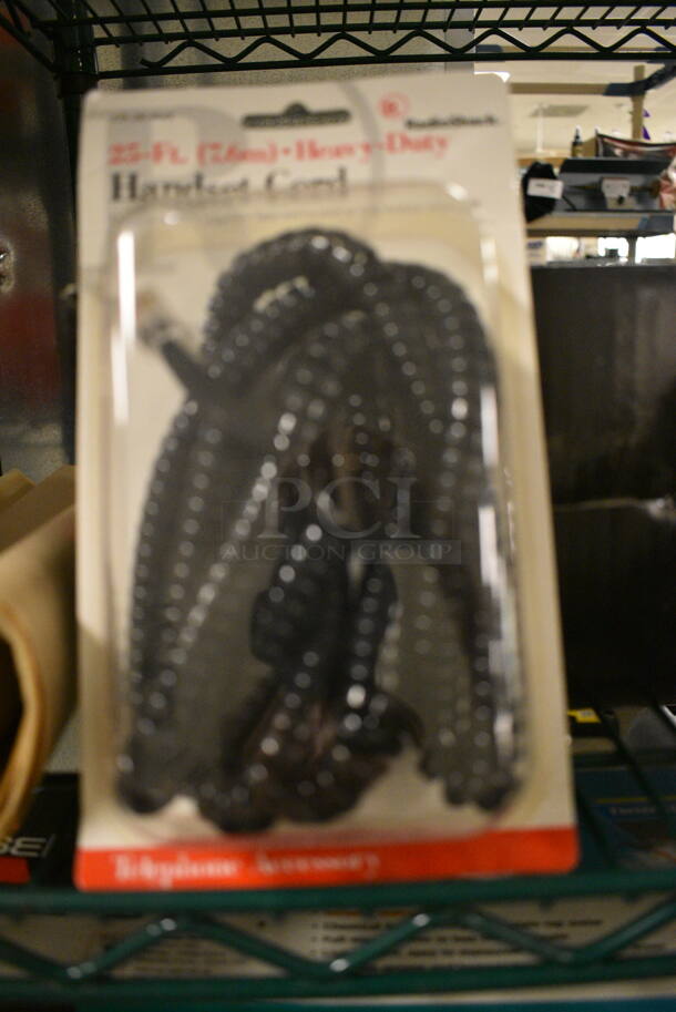 ALL ONE MONEY! Tier Lot of Various Items Including Towels, Handset Cord, Organizing Ties, Squeegees With Rubber Blade, and Estate Wine Toe - Image 2 of 6