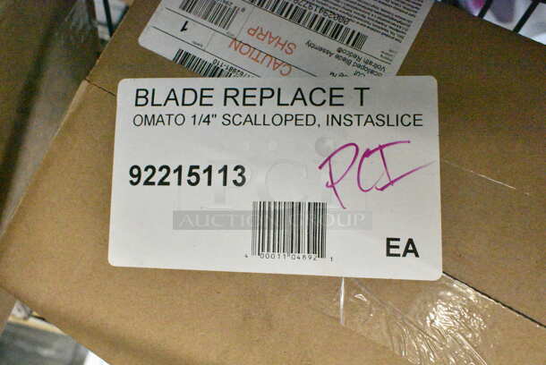 5 BRAND NEW SCRATCH AND DENT! Items Including 2 Box 92215113 Vollrath 15113 1/4" Scalloped Blade Assembly for Redco InstaSlice Fruit and Vegetable Cutters, HP30140827A0 Berkel 01-40827A-00130 Sharpening Assy, Avantco 178HINGCFDBL Bottom Left Hinge Pivot for A, SS, and CFD Series, 68340355 Robertshaw 40-355 2" Black Steam Table Knob (Off, Low, 2-6, Hi). 5 Times Your Bid! - Image 4 of 8