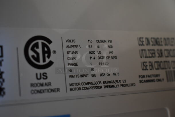 IN ORIGINAL BOX! Denali Aire 2DANC8K Window Mount Air Conditioner. 8,000 BTU. 115 Volts, 1 Phase. - Image 7 of 7