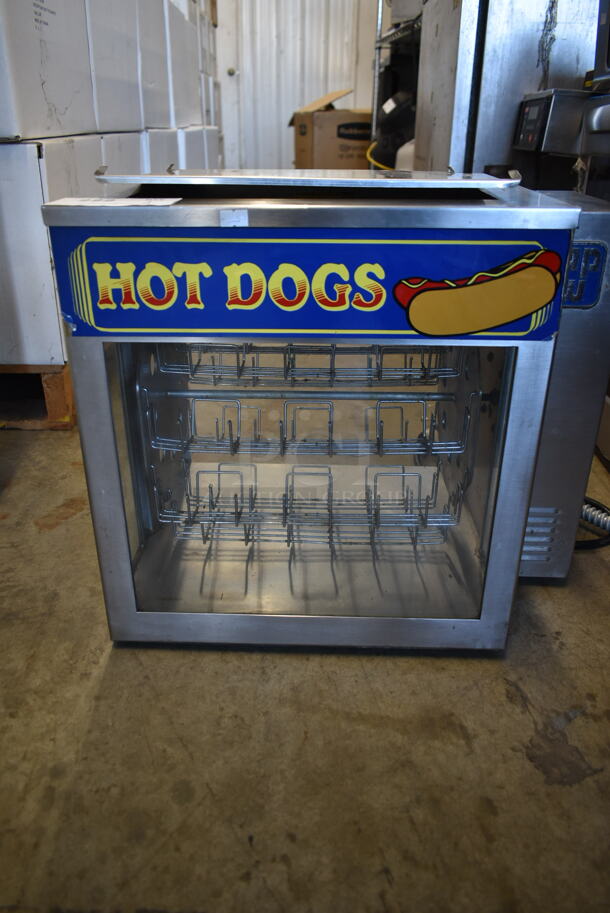 American Permanent Ware DR-1A Stainless Steel Commercial Countertop Hot Dog Rotisserie Merchandiser. 120 Volts, 1 Phase. Tested and Working! - Image 2 of 5