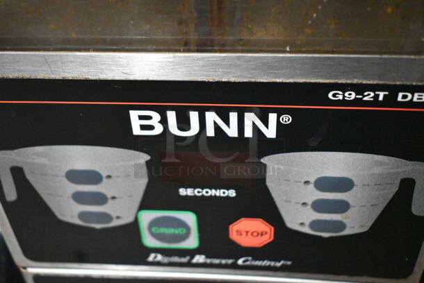 Bunn G9-2T DBC Stainless Steel Commercial Countertop Coffee Bean Grinder. 120 Volts, 1 Phase. Tested and Working! - Image 2 of 5