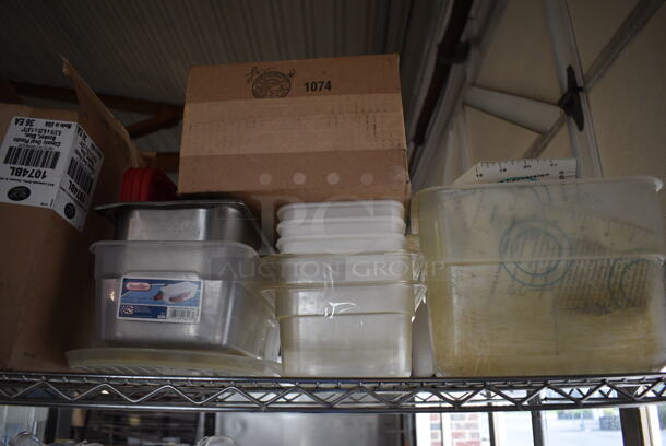 ALL ONE MONEY! Tier Lot of Various Items Including Poly Bins and Poly Food Baskets - Image 4 of 5