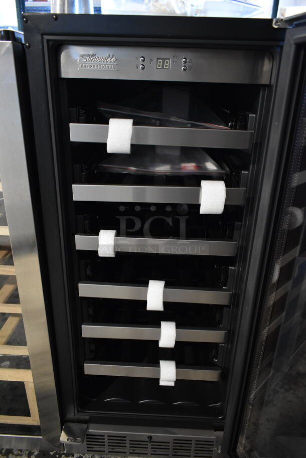 BRAND NEW SCRATCH AND DENT! Danby DWC031D1BSSPR Silhouette Professional Tuscany 28 Bottle Built-In Wine Cooler Merchandiser. 115 Volts, 1 Phase. Tested and Working! - Image 3 of 4