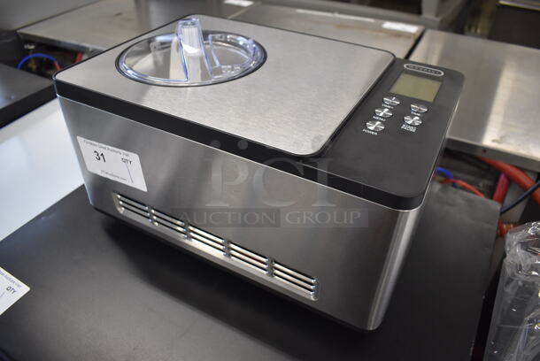 BRAND NEW SCRATCH AND DENT! Whynter ICM-200LS Stainless Steel Commercial Countertop Ice Cream Maker. 110-120 Volts, 1 Phase. 18x17x27. Tested and Working! - Image 5 of 7