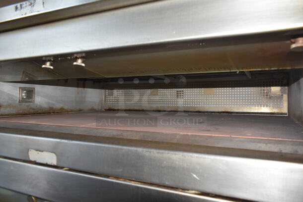 Hobart HWD03D Stainless Steel Commercial Electric Powered Triple Deck Bakery Oven on Pan Rack w/ Commercial Casters. 208 Volts, 3 Phase. - Image 7 of 10