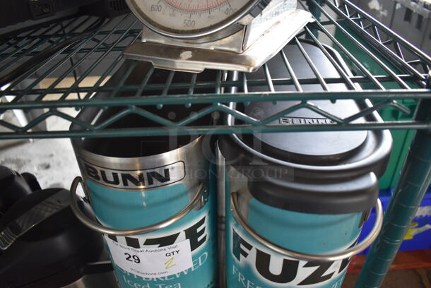 2 Bunn Metal Beverage Holder Dispenser. Missing 1 Lid. 2 Times Your Bid! - Image 4 of 4