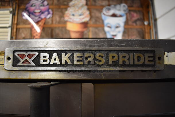 2 Bakers Pride Commercial Stainless Steel Natural Gas Powered Double Stack 2 Glass Door Convection Ovens With Steel Racks on Commercial Casters. 2 Times You Bid! - Image 2 of 10