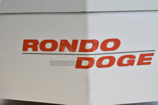 Rondo Doge 160 FBF/S Metal Commercial Floor Style Spiral Dough Mixer w/ Stainless Steel Mixing Bowl and Dough Hook Attachment on Commercial Casters. 208 Volts, 3 Phase.  - Image 2 of 8