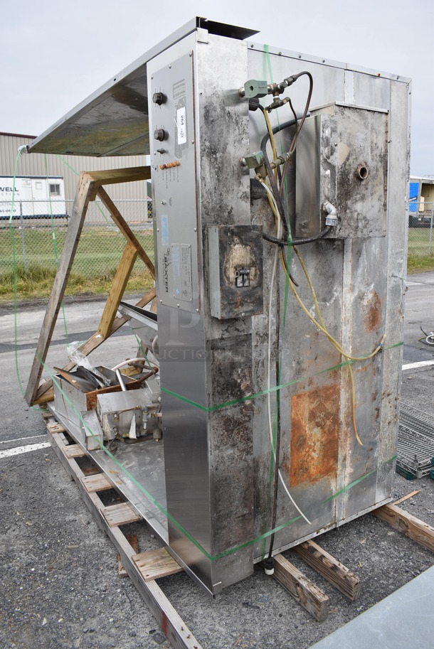 2020 Baxter Model PB200-M70 Stainless Steel Commercial Floor Style 2 Door Roll In Rack Proofer. See Pictures For Damage, Additional Pictures of Unit Before Freight Damage Is Listed. Does Not Come w/ Pan Racks Shown In Pictures. 208/240 Volts, 1 Phase. 72x42x92 - Image 2 of 12