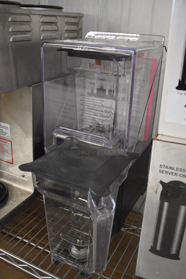 BRAND NEW! Blendtec Model ICB5 Metal Commercial Countertop Blender w/ 2 Poly Pitchers and Poly Dome Cover. 120 Volts, 1 Phase. 8.5x9x18. Tested and Working! - Image 2 of 5