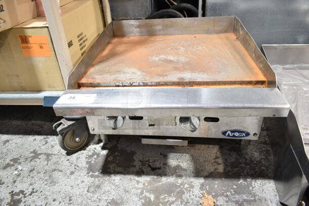 Atosa Stainless Steel Commercial Countertop Flat Top Griddle.  - Image 1 of 3