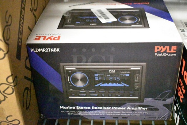 6 Various Items Including Pyle PKSTX5 Piano Stand, 2 Sets of Pyle PLMR692 6" x 9" 2 Way 260 Watt Marine Boat Speakers, Pyle PLDMR27NBK Marine Stereo Receiver Power Amplifier, SereneLife SLHPLPINK30 Hangers, Nutrichef NCCREX42 3Pcs. Nonstick Bakeware Tray Set. 6 Times Your Bid!  - Image 7 of 12