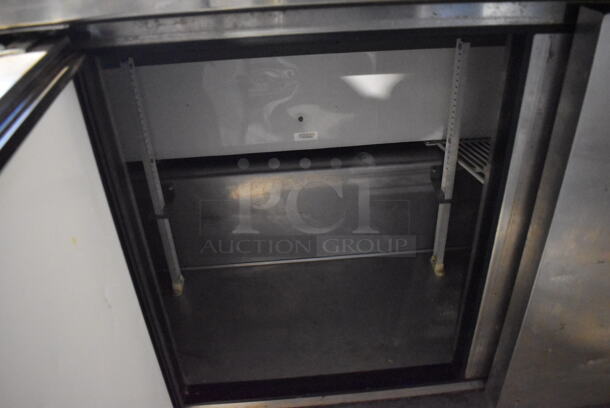 True TWT-72 Stainless Steel Commercial 3 Door Work Top Cooler on Commercial Casters. 115 Volts, 1 Phase. 72.5x30x39. Tested and Working! - Image 5 of 7