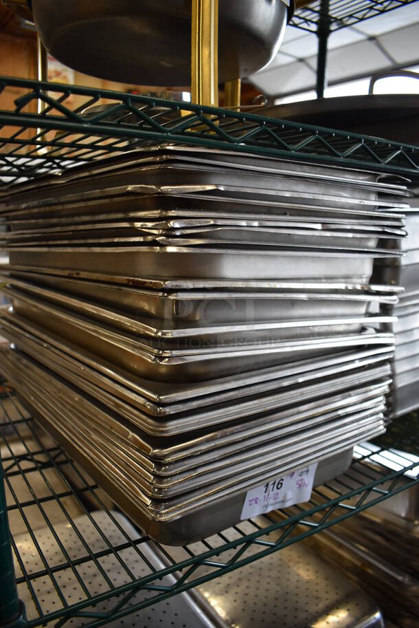 ALL ONE MONEY! Tier Lot of 51 Various Stainless Steel Drop In Bins. Includes 1/1x2.5, 1/6x6 - Image 5 of 5