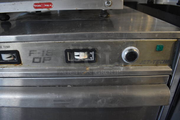 Jet Tech F-18 Stainless Steel Commercial Undercounter Dishwasher. 208 Volts, 1 Phase. 23.5x24.5x33 - Image 5 of 8