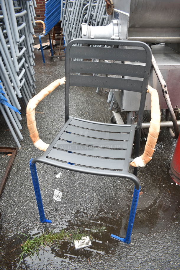25 BRAND NEW! BFM Seating Vista Outdoor / Indoor Stackable Chair w/ Arm Rests. 25 Times Your Bid! - Image 3 of 4