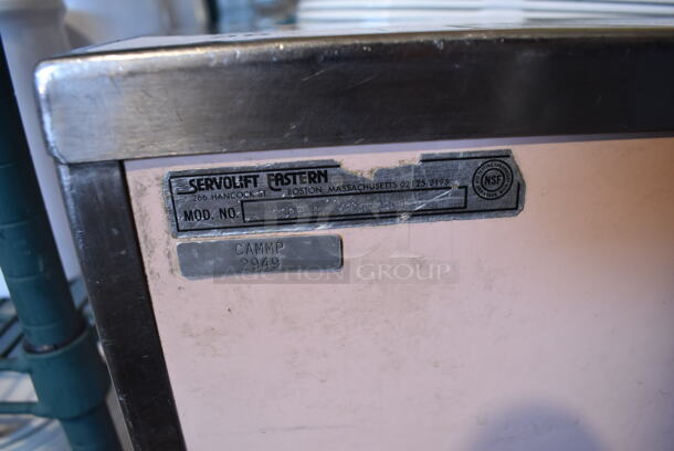 Servolift Eastern TCOH-ST Stainless Steel Commercial Tray Return w/ Cambro Camtray Poly Food Trays on Commercial Casters. 23x23x36. Trays 18.5x14.5x1
 - Image 5 of 5