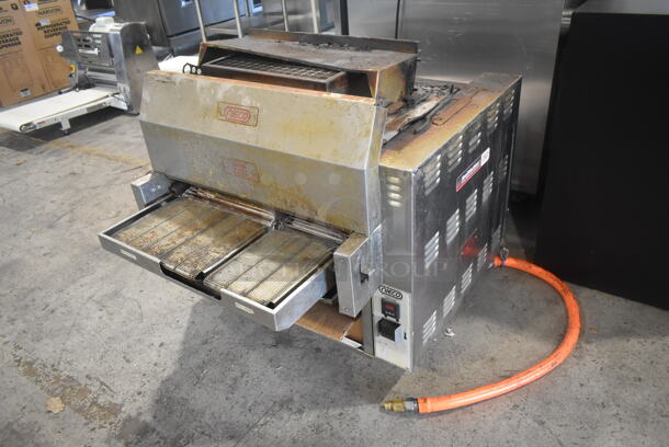 2018 Nieco JF63-2G Stainless Steel Commercial Countertop Natural Gas Powered BroilVection Conveyor Charbroiled Burger Grill. - Image 3 of 8