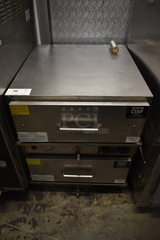 2 Winston HB35DIGE Stainless Steel Commercial Single Drawer Warming Drawers. 120 Volts, 1 Phase. 2 Times Your Bid! Tested and Working!