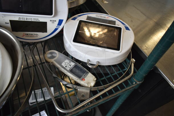 7 Detecto SCS30 30 Pound Capacity Hanging Scale w/ 5 Metal Hanging Bowls. 7 Times Your Bid! - Image 8 of 12