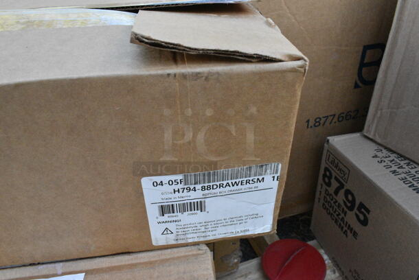 12 BRAND NEW! Items Including 303TRE34 Acopa 9 3/8" x 6 1/2" Ivory (American White) Wide Rim Rolled Edge Oval Stoneware Platter - 24/Case, 3580966 Microplush Desert Tan Queen Blanket, 2 Box Libbey 8795 Napa Country 5.75 oz. Customizable Flute Glass - 12/Case, 3592801803 FIFO Innovations 12 oz. Clear Double Wide-Mouth Squeeze Bottle with Thick Dispensing Valve, 808152T Tablecraft Stainless Steel 2 oz. Salt and Pepper Shaker Flat Top - 152T - 24/Case, 0383A-BK-72 3 oz Fluted Ramekins, 21810501H Cato 10501-H Chief White Surface-Mounted Fire Extinguisher Cabinet with Hammer Attachment for 5 lb. Fire Extinguishers. 12 Times Your Bid!  - Image 8 of 12
