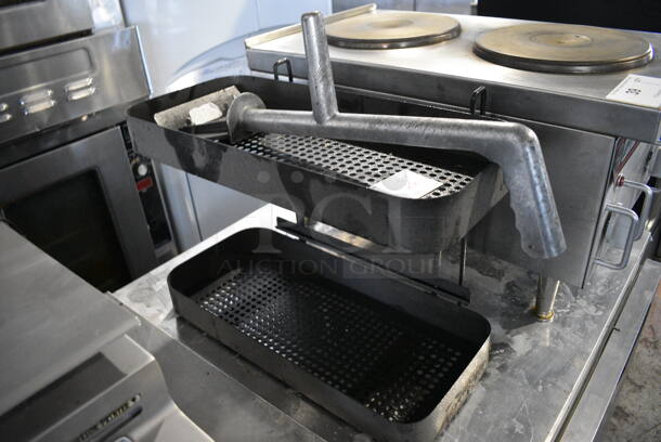 2 Various Metal Items; Scraper and 2 Tier Rack. 18x10x14, 20". 2 Times Your Bid! - Image 1 of 4