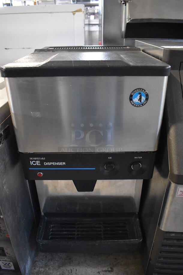 Hoshizaki DCM-270BAH Stainless Steel Commercial Self Contained Ice Maker and Dispenser. 115 Volts, 1 Phase. 17x25x32.5