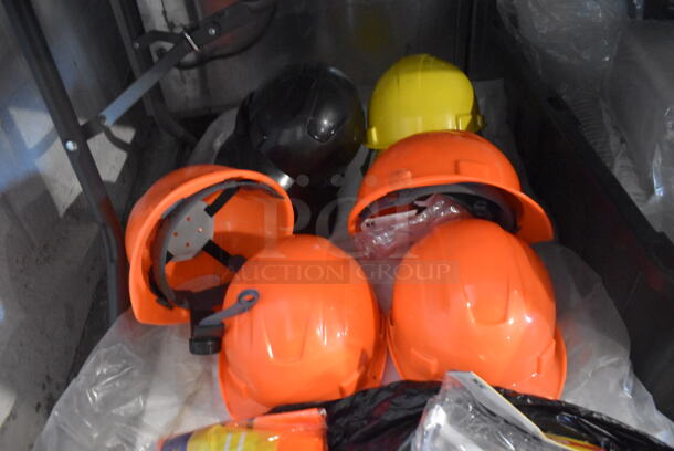 ALL ONE MONEY! Lot of Various Items Including 8 Helmets, Safety Vest, Safety Glasses and Lysol Disinfectant - Image 5 of 6