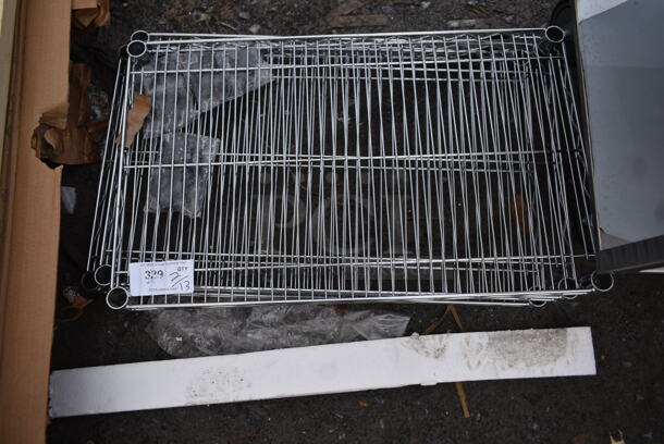 ALL ONE MONEY! Lot of 3 BRAND NEW SCRATCH AND DENT! Chrome Finish Wire Shelves. - Image 3 of 4