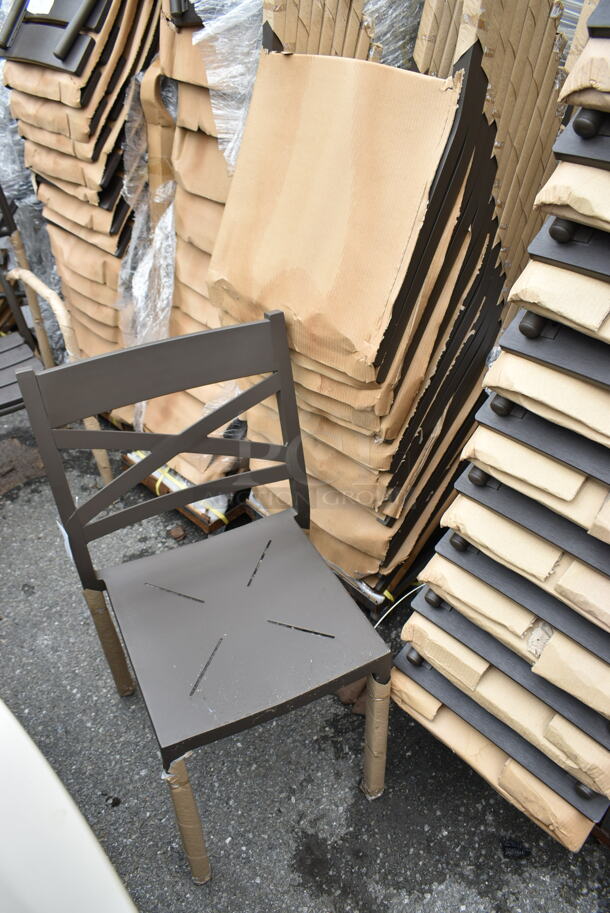 19 BRAND NEW! BFM Seating PH802CBZ Brown Fresco Outdoor Chair. 19 Times Your Bid! - Image 2 of 5