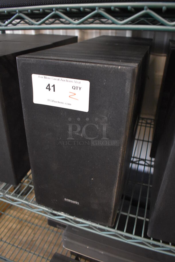 2 Samsung PS-WR53D Subwoofer Speakers. 8x11.5x14. 2 Times Your Bid! - Image 4 of 6