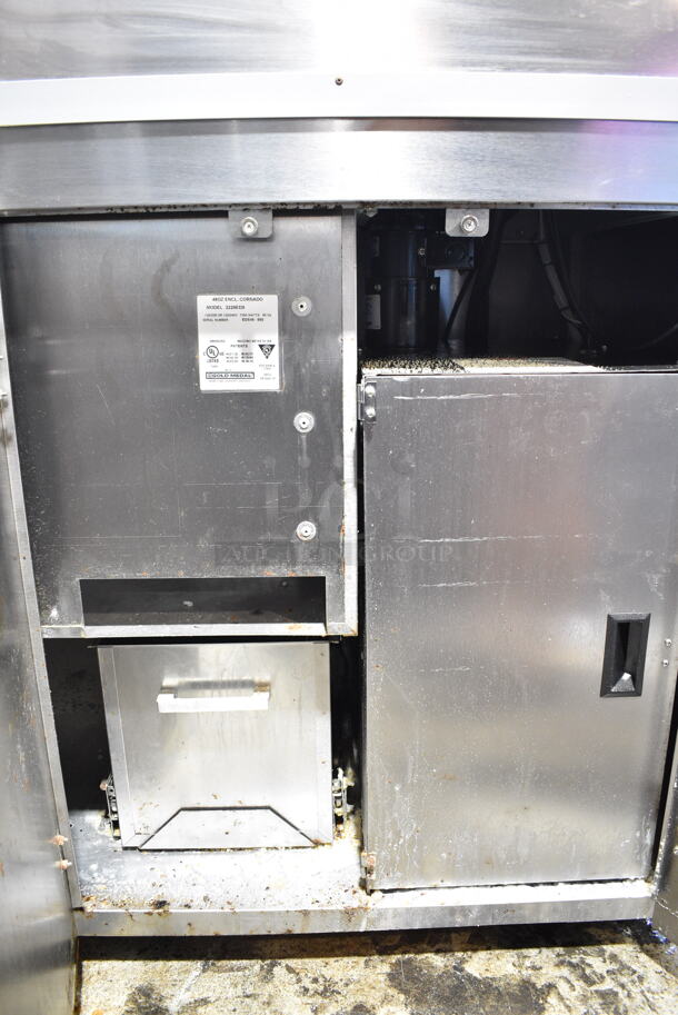 Gold Medal 2229EDS Stainless Steel Commercial Floor Style Popcorn Machine and Merchandiser. 120/208-240 Volts.  - Image 6 of 10