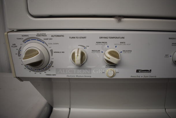 Kenmore Model 417.94812301 Stacked Washer and Dryer. 120/240 Volts. 27x28.5x74 - Image 4 of 11