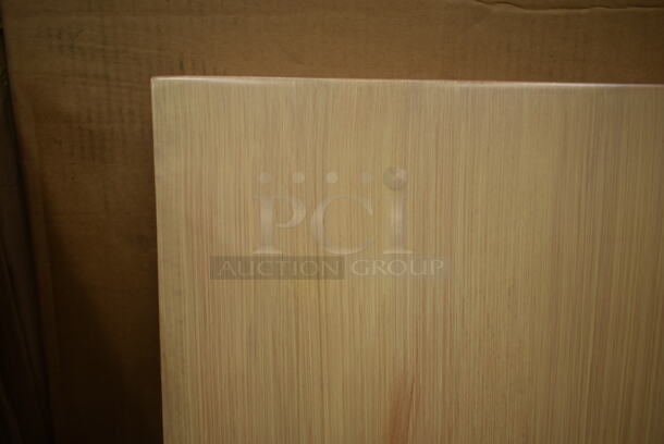 BRAND NEW IN BOX! Lancaster Table & Seating 30"x48" Solid Wood Live Edge White Wash Tabletop. - Image 2 of 5