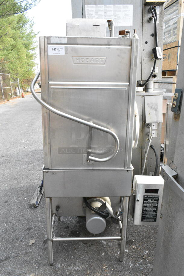 Hobart AM-14T Stainless Steel Commercial Corner Pass Through Dishwasher. 125/250 Volts. - Image 1 of 6