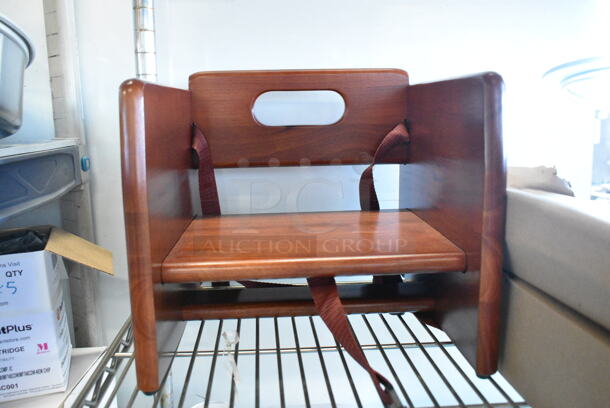 2 BRAND NEW SCRATCH AND DENT! Items Including Lancaster Table & Seating 164WDBSTWAL Unassembled Wooden Booster Seat with Walnut Finish and Lancaster Table & Seating Unassembled Wooden Booster Seat with Mahogany Finish. 2 Times Your Bid!   - Image 6 of 8