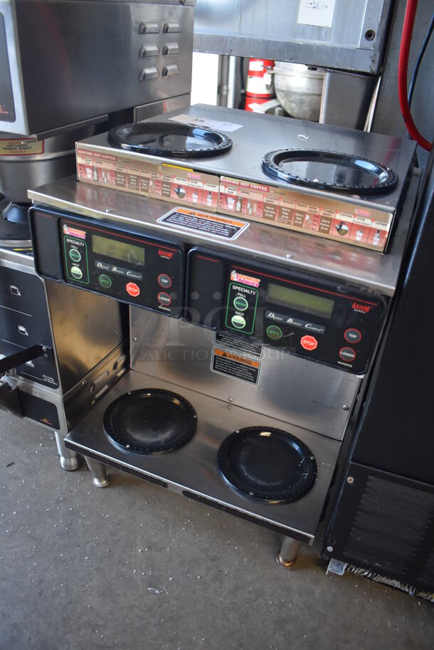 2013 Bunn AXIOM 2/2 TWIN Stainless Steel Commercial Countertop 4 Burner Coffee Machine. 120/208-240 Volts, 1 Phase. 16x18x24 - Image 3 of 6