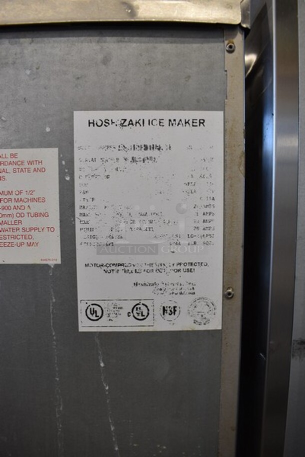 Hoshizaki Stainless Steel Commercial Ice Head on Commercial Ice Bin. 30.5x33x68.5. - Image 5 of 6