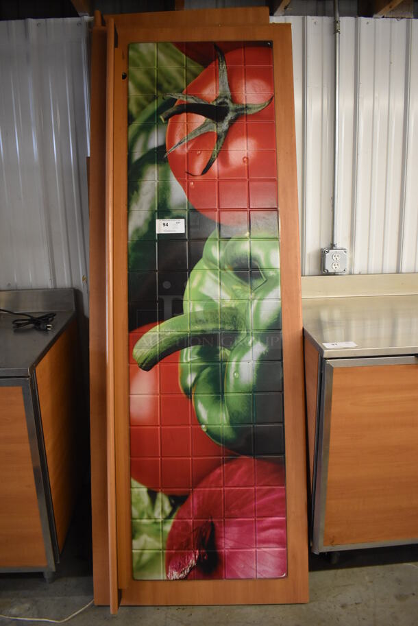 2 Wood Pattern Front Panels for Subway Sandwich Make Line. 83x5x30. 2 Times Your Bid!