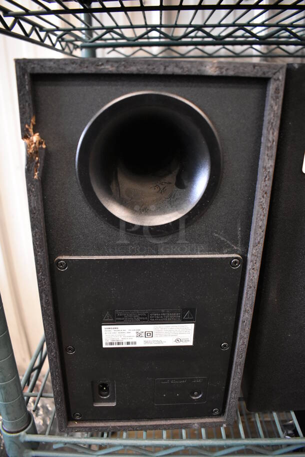 2 Samsung PS-WR45BB Subwoofer Speakers. 7x11x13.5. 2 Times Your Bid! - Image 4 of 5