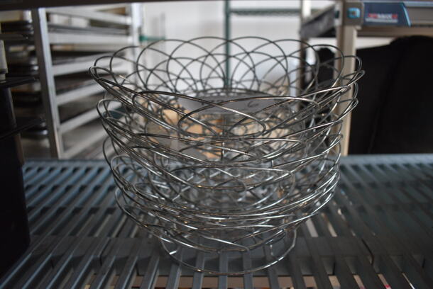 6 Metal Wire Baskets. 10x10x3. 6 Times Your Bid!