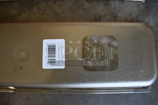 6 BRAND NEW IN BOX! Rubbermaid Poly Amber Colored 1/2 Size Long Drop In Bins. 1/2Lx2.5. 6 Times Your Bid! - Image 6 of 6