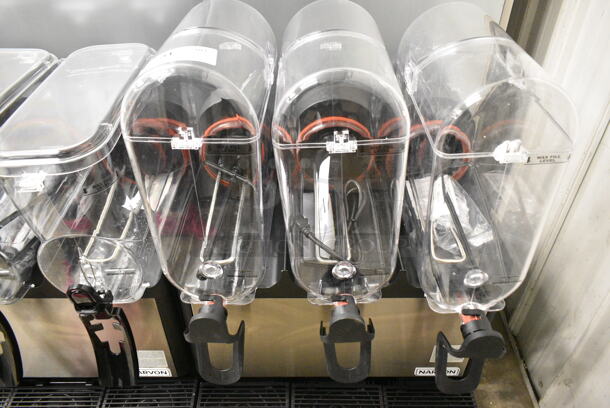 BRAND NEW SCRATCH AND DENT! Narvon 378RBD5G3 Stainless Steel Triple 5 Gallon Bowl Refrigerated Beverage Dispenser. 115 Volts, 1 Phase. Tested and Working! - Image 3 of 9